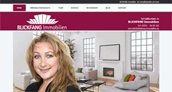 Desktop Screenshot of blickfang-immobilien.de