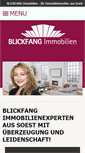 Mobile Screenshot of blickfang-immobilien.de