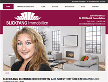 Tablet Screenshot of blickfang-immobilien.de